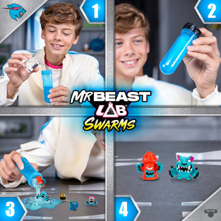 Mr Beast Lab - 5 Φιγούρες Swarms - GP24708