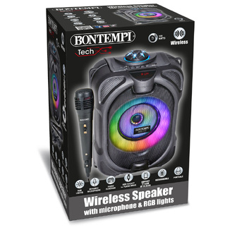 Bontempi Wireless Speaker With Microphone & RGB Lights - 491020