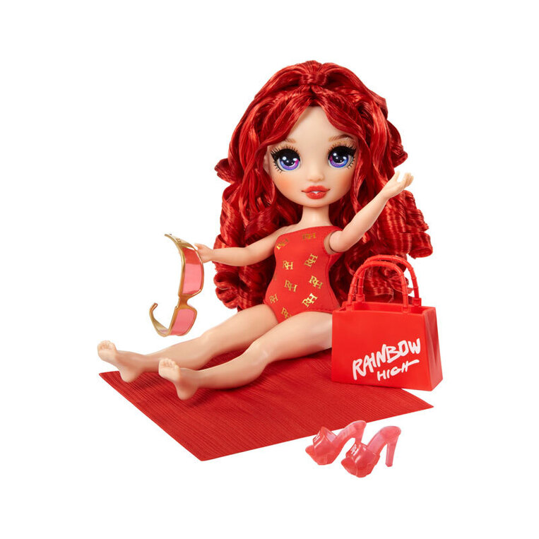 Rainbow High Swim & Style Fashion Doll 28cm Ruby Anderson (Red) - 507277EUC