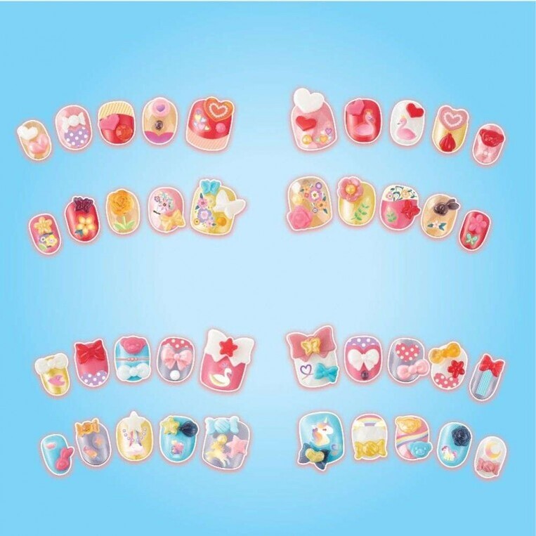 Aquabeads Nail Studio Σετ Αναπλήρωσης Για Νύχια Καρδιές & Κορδέλες - AQB35059