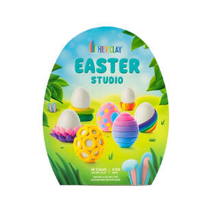 Hey Clay Παιδικός Πηλός Σετ Πολύχρωμος Easter Studio - 440083