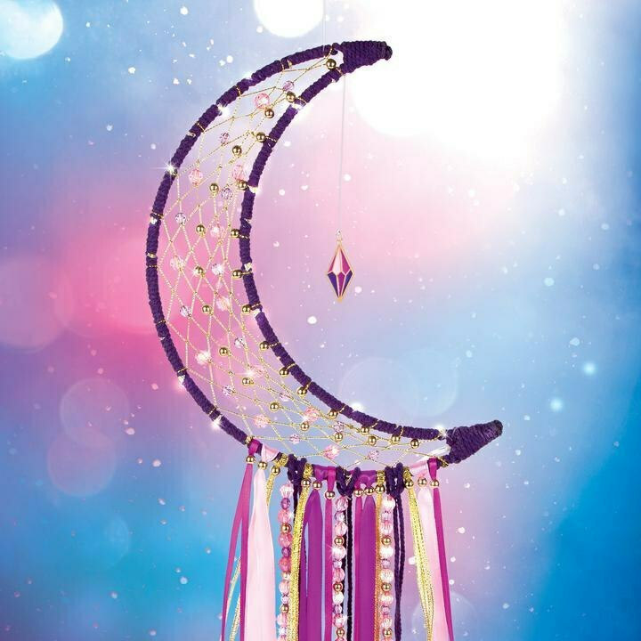 Make It Real Decor Lunar Dream Catcher With Lights - FK1417