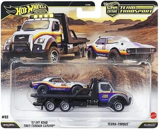Hot Wheels Premium Team Transport '67 Off Road Camaro & Terra-Torque - JHX93