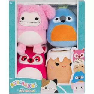 Squishmallows Micromallows Σετ 4Τμχ Λούτρινα 6Εκ. - SQMM0006