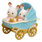 Sylvanian Families Chocolate Rabbit Twins Set  - SF5432