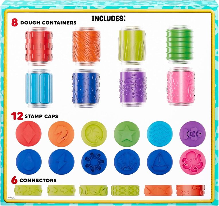 Wonder Factory Πλαστελίνες Never Dry Dough Mega Box Set - 595137EUC