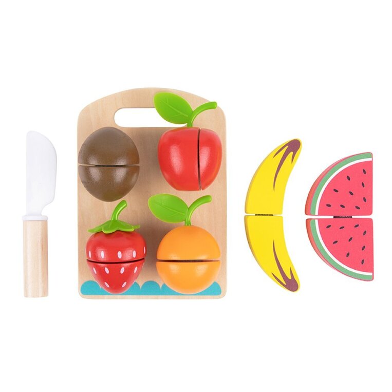 Tooky Toys Φρούτα σε Ξύλο Κοπής - TK111
