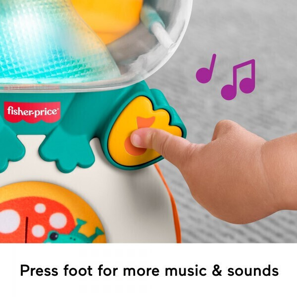 Fisher-Price Light-Up & Roll Μουσικός Βάτραχος Δραστηριοτήτων με Ήχους και Φώτα - JLB96