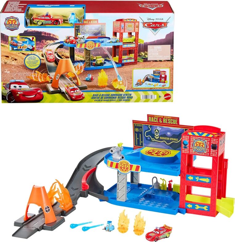 Cars Playset With Lightning McQueen & Guido - JMT59