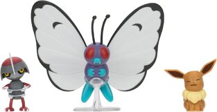 Pokemon: Battle Figures 3-Pack – Eevee, Pawniard & Butterfree - PKW3737