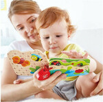 Hape Early Explorer Ξύλινο Baby's Bug Βιβλιαράκι - E0043A