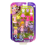 Polly Pocket - Νέα Κούκλα Mε Mόδες Mεσαίο Pack Λουλούδια - HKV89