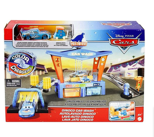 Disney Pixar Cars Color Change Dinoco Car Wash Car Vehicle Playset - GTK91
