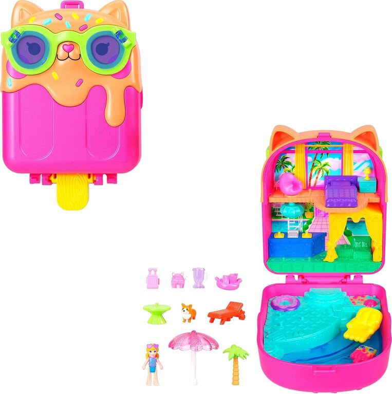 Polly Pocket Kitty Popsicle Resort Compact - JCB17