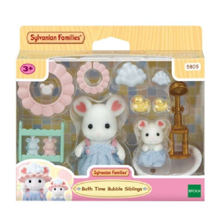 Sylvanian Families Bath Time Bubble Siblings - SF5805