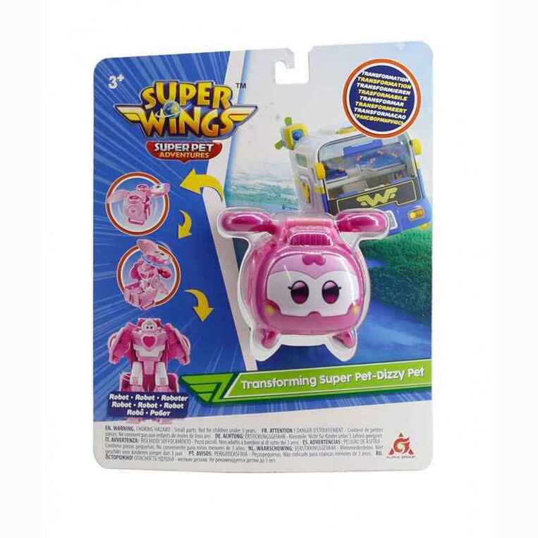 Super Wings Super Pet Transforming Robot - Dizzy Pet - 770642