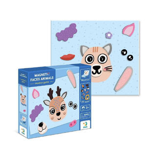 Dodo Toys Μαγνητικό Εκπαιδευτικό Παιχνίδι "Πρόσωπα Ζώων" Mε 77 Μαγνήτες - 200209