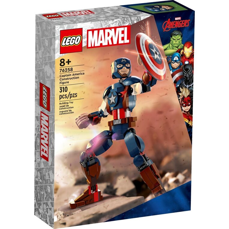 Lego Marvel Super Heroes Φιγούρα Κατασκευής Κάπτεν Αμέρικα - 76258