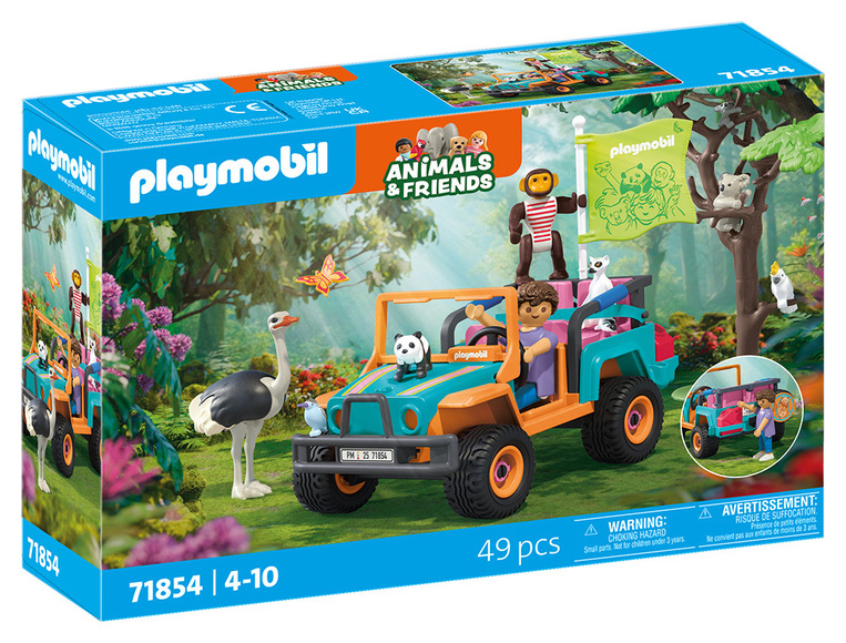 Playmobil Animals & Friends: Όχημα 4Χ4 Και Άγρια Ζώα - 71854