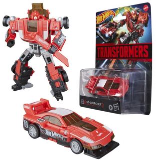 Transformers x Hot Wheels Collaborative Deluxe Class Actionfigure GT-Scorcher 13 cm - G2222