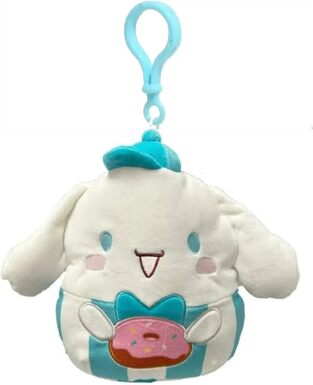 Squishmallows: Sanrio Cinnamoroll With Donut Λούτρινο Μπρελόκ - SQSN00265