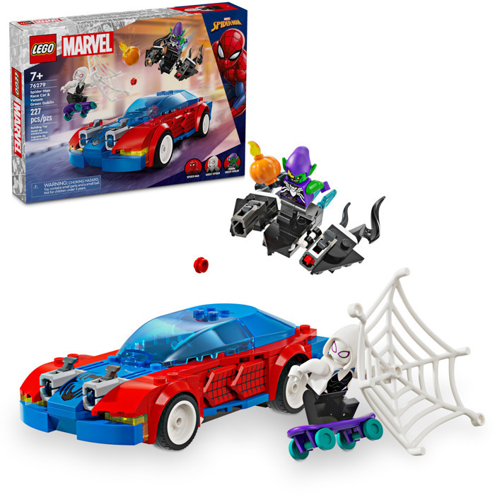 Lego Super Heroes Spider-Man Race Car & Venom Green Goblin - 76279