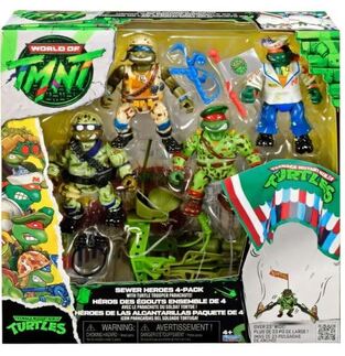 World of TMNT Sewer Heroes Action Figure 4-Pack - PLA84747