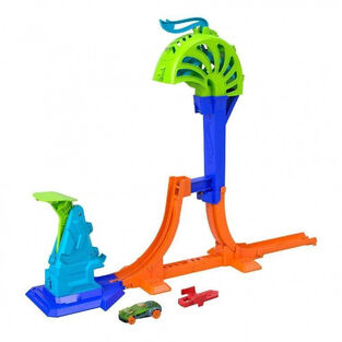 Hot Wheels Stunt Tracks - Corkscrew Jump Champion Playset - JLM91