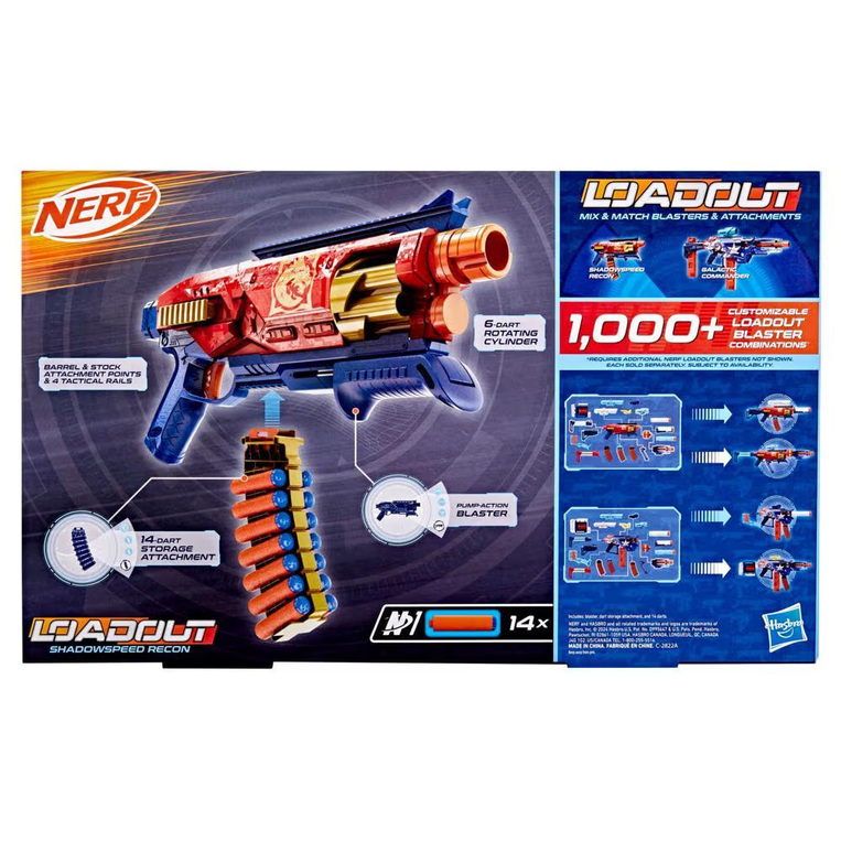 NERF Loadout Shadowspeed Recon - G1759