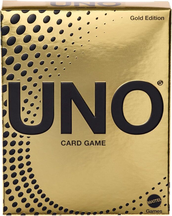 Uno Gold Edition Card Game - JHB35