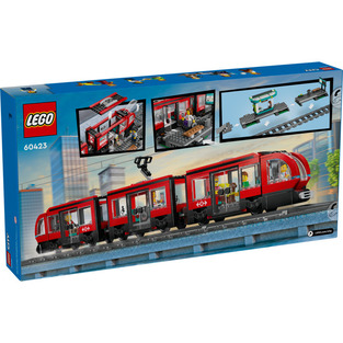 LEGO City Downtown Streetcar and Station - 60423