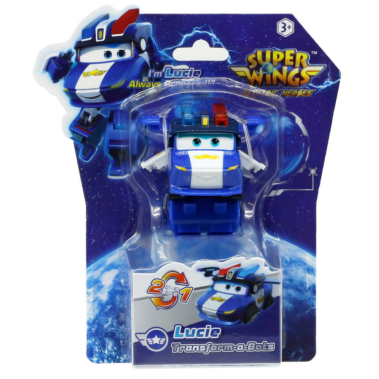 Super Wings Electric Heroes Transform A Bot Lucie - 780035