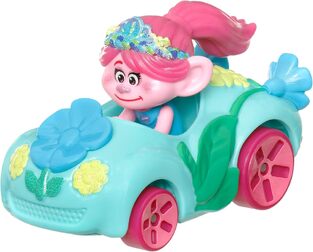 Hot Wheels RacerVerse Trolls Poppy Die Cast Car - HRT33