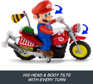 Hot Wheels Mario Wheelie Motocross RCBattery-Powered Vehicle - JML15