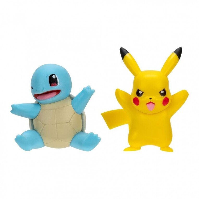 Pokemon Φιγούρες Μάχης 2-Pack Pikachu & Squirtle - PKW3586