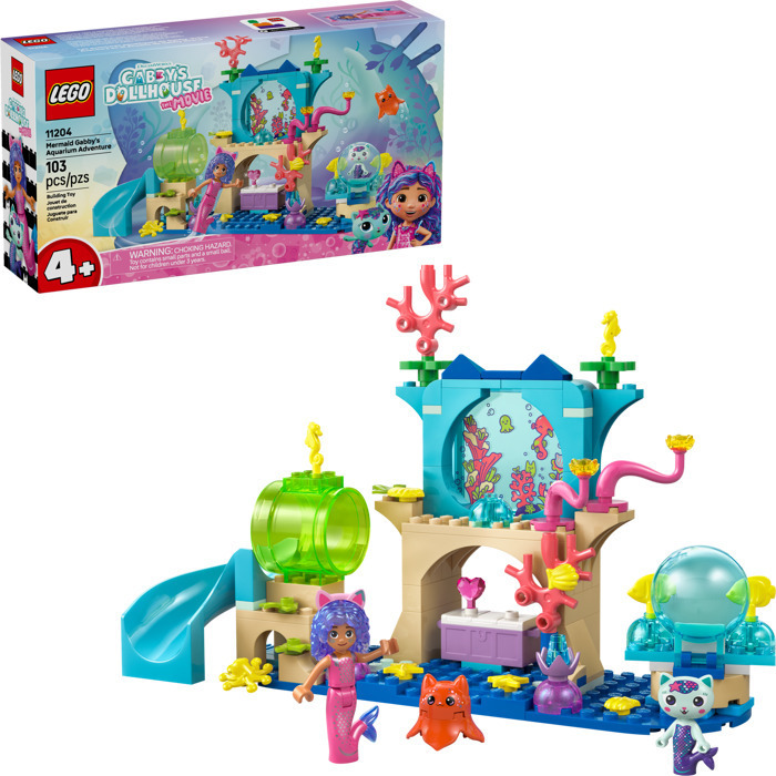 LEGO Gabby's Dollhouse Mermaid Gabby's Aquarium Adventure - 11204