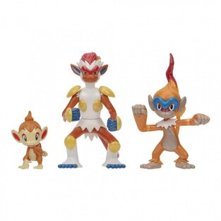 Pokemon Select Evolution Battle Figures Pack Chimchar, Monferno, Infernape - PKW4223 