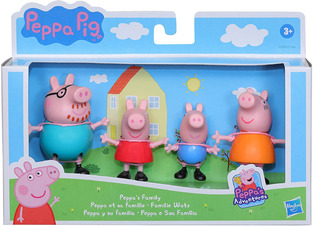 Peppa Pig Peppas Adventures Family Figure 4-Pack 4 Φιγούρες - F2190/F2171