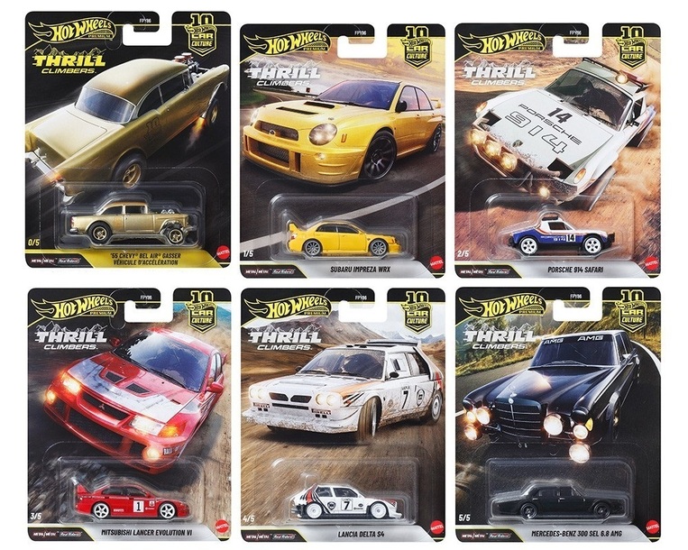 HW Premium Thrill Climbers 6άδα Chase Included - FPY86-976Q