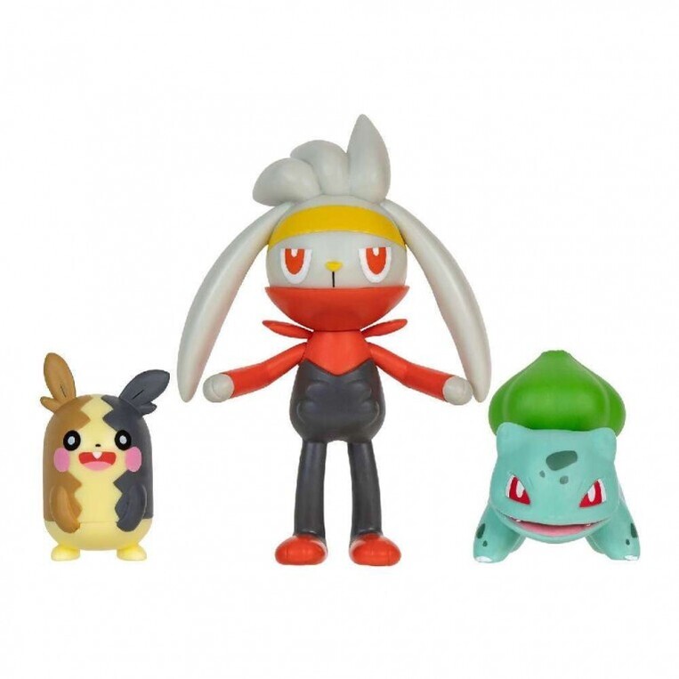 Pokemon Φιγούρες Μάχης 3-Pack Morpeko, Raboot & Bulbasaur - PKW3055