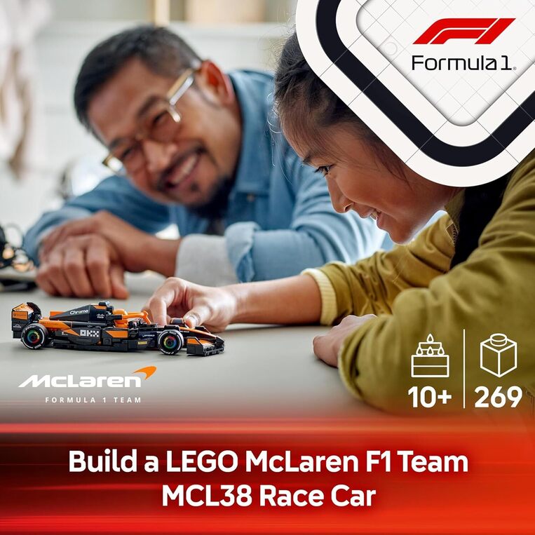 Lego Speed Champions Mclaren F1® Team Mcl38 Race Car 