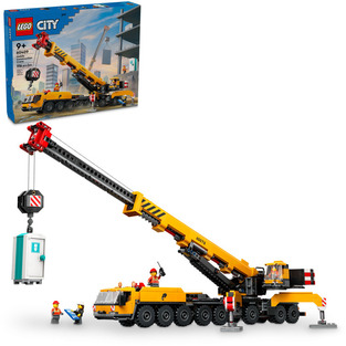 Yellow Mobile Construction Crane 