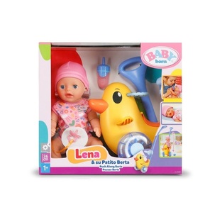 Baby Born Lena Κούκλα 36Cm & Berta Παπάκι Περπατούρα - 840498-116725