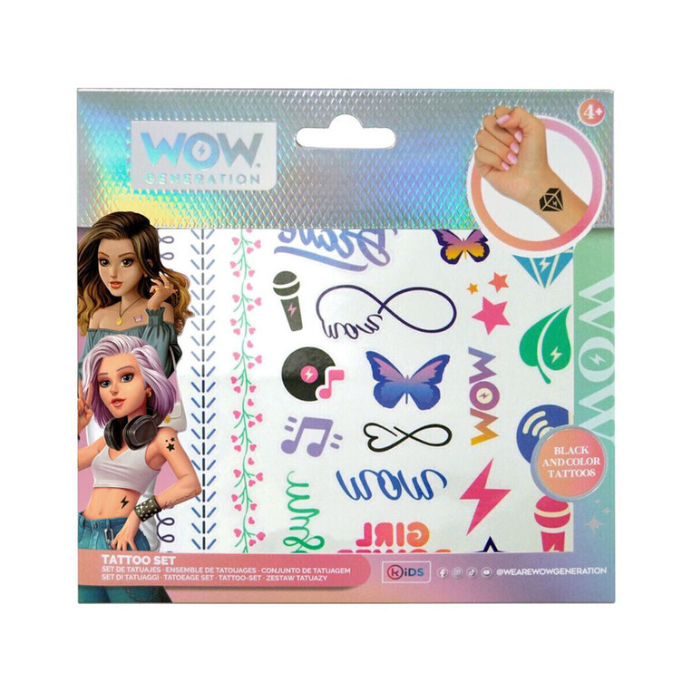WOW Generation Tattoo Παιδικό Σετ + 50 Τατουάζ - WOW00016