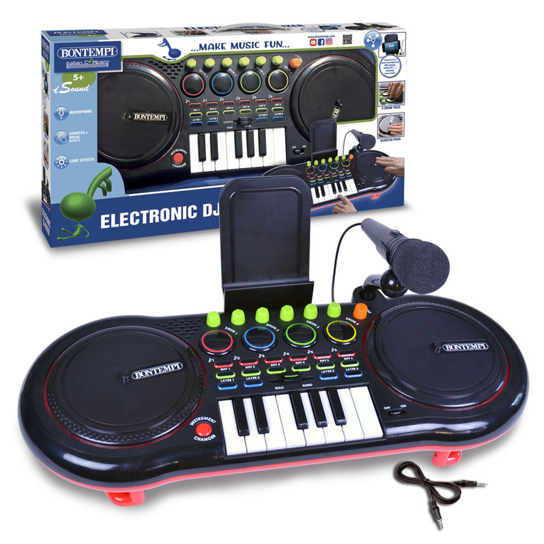 Bontempi DJ Mixer With Microphone And Keyboard - 181000