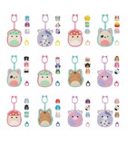 Squish-A-Longs - Blind Μπρελόκ-Θήκη 8 Θέσεων Με 3 Φιγούρες - Τυχαία Επιλογή - SQAL0079