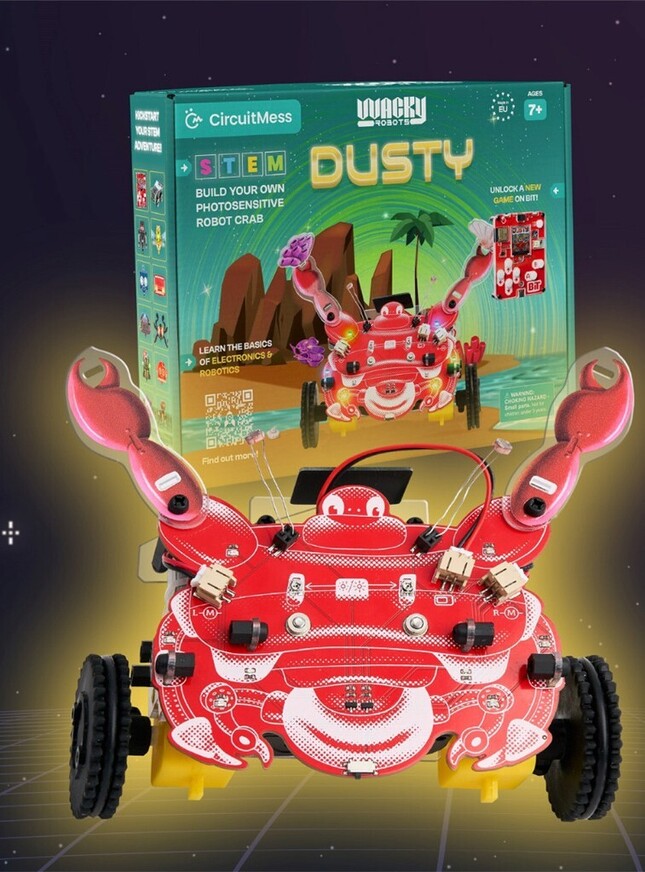 CircuitMess DIY STEM Kit - Adventure Dusty (Make Υour Οwn Mini-Robot) - 3859893644955