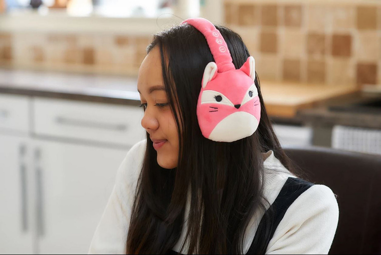 Squishmallows Fifi the Fox – Λούτρινα Ασύρματα Παιδικά Ακουστικά Mε Μικρόφωνο - 122228