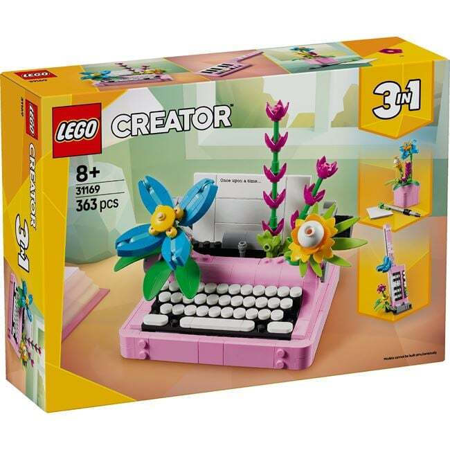 31169 Typewriter With Flowers 