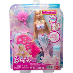 Παιχνιδολαμπάδα Barbie Mermaid With Bubbles  - JLW56L